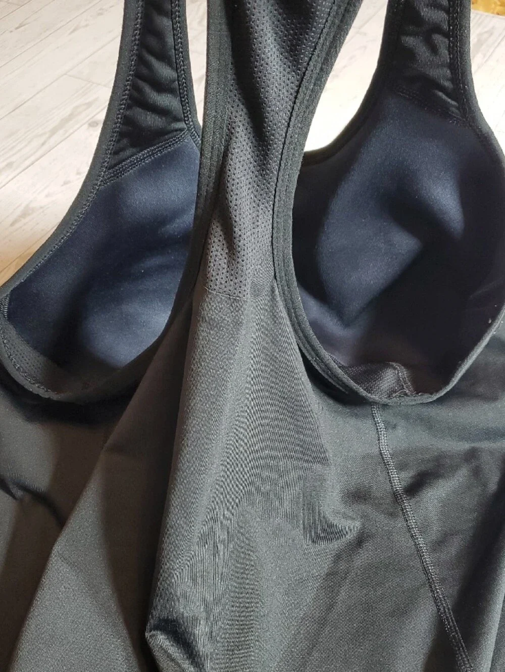 Nike Dri-Fit Black Racerback Tank Top Built-In Bra Athletic Women's XL